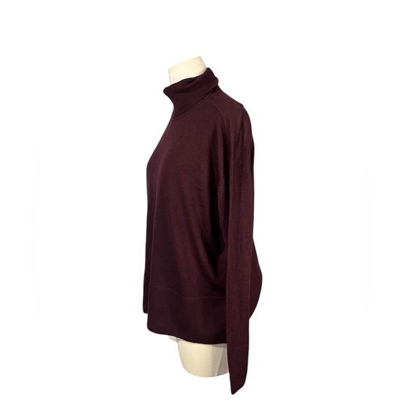 Everlane Burdgundy 100% Wool Sweater in Sz Medium - Picture 3 of 9